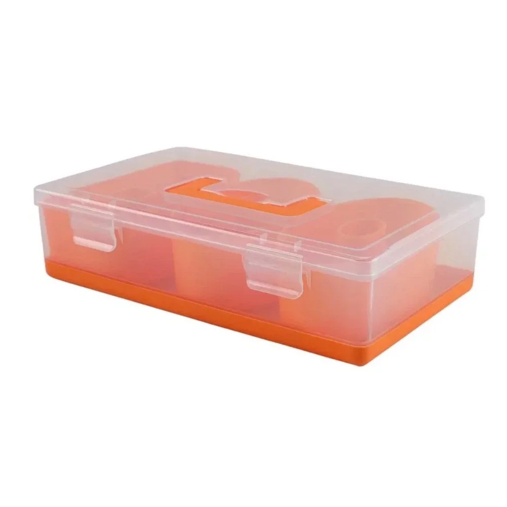 Cook With Color Halloween BOO Snack Box Divided Serving Tray Party Work Orange